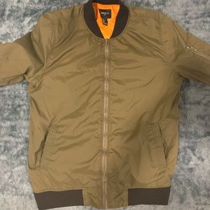 Green bomber jacket